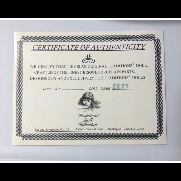 ERIN • TRADITIONS DOLL COLLECTION - Picture 2 of 11